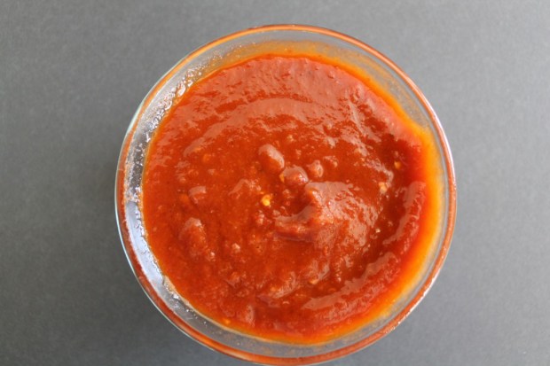 Puree a small can of chipotle in adobo sauce. If necessary, add a small amount of water.